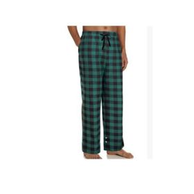 Women's Stretch Plaid Casual Pants With Pockets (Option: Green-XL)