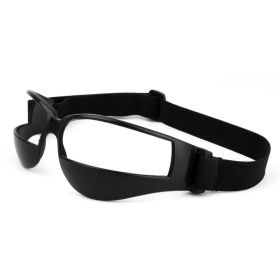 Basketball Training Court Dribble Goggles Adjustable Elastic Strap Training Goggles Basketball Dribble Glasses (Option: Black)