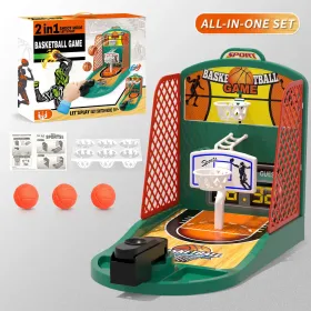 Basketball Shooting Table Game (Option: TwoinOneGreen)