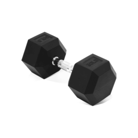 --Only Supports Self Pickup---Hex Rubber Coated Dumbbell - Non-Slip Grip, Durable & Space-Saving For Home Gym Workouts--Only Supports Self Pickup (Option: 30LB Single)