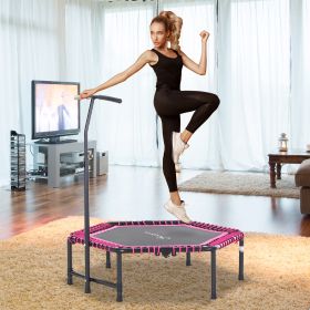 Exercise Trampoline (Option: Pink and Black-1090x660x130 mm)