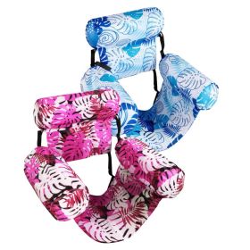 2 Pack Inflatable Pool Floats Inflatable Hammocks Floating Lounge Chairs For Party Summer Water Beach Lake (Option: Pink Lightblue)