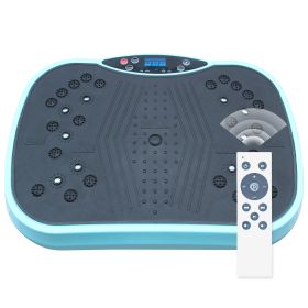 Vibration Plate Exercise Machine - Whole Body Workout Vibration Fitness Platform, Home Training Equipment For Weight Loss & Toning (Option: Black blue)