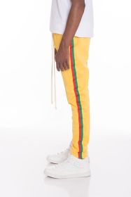 RASTA TAPED TRACK PANTS (Color: Beige, size: S)