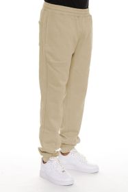 Little Better Premium Cotton Sweat Pant (Color: Khaki, size: 3XL)