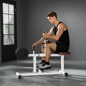 Adjustable Seated Calf Raise Exercise Strength Training Gym Equipment (Option: Brown-1090x480x150 mm)